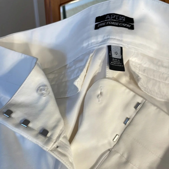 ☀️Apt 9 Tori Capri EUC White size 12 ☀️ - Picture 3 of 8